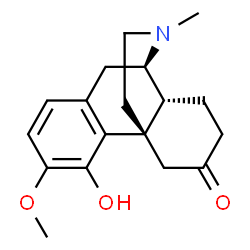 ChemSpider 2D Image | 4-Hydroxy-3-methoxy-17-methylmorphinan-6-one | C18H23NO3
