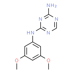 ChemSpider 2D Image | N-(3,5-Dimethoxyphenyl)-1,3,5-triazine-2,4-diamine | C11H13N5O2