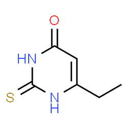 ChemSpider 2D Image | 6-Ethyl-2-mercaptopyrimidin-4-ol | C6H8N2OS