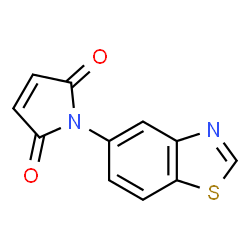 ChemSpider 2D Image | 1-(1,3-Benzothiazol-5-yl)-1H-pyrrole-2,5-dione | C11H6N2O2S