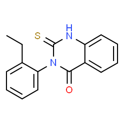 ChemSpider 2D Image | 3-(2-ethylphenyl)-2-mercaptoquinazolin-4(3H)-one | C16H14N2OS