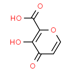 ChemSpider 2D Image | 3-Hydroxy-4-oxo-4H-pyran-2-carboxylic acid | C6H4O5