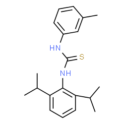 ChemSpider 2D Image | 1-(2,6-Diisopropylphenyl)-3-(3-methylphenyl)thiourea | C20H26N2S
