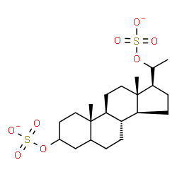 ChemSpider 2D Image | Pregnane-3,20-diyl disulfate | C21H34O8S2