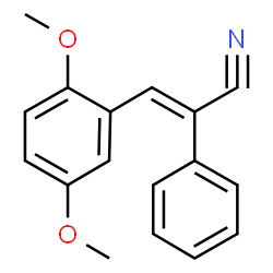 ChemSpider 2D Image | (2E)-3-(2,5-Dimethoxyphenyl)-2-phenylacrylonitrile | C17H15NO2