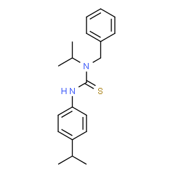 ChemSpider 2D Image | 1-Benzyl-1-isopropyl-3-(4-isopropylphenyl)thiourea | C20H26N2S