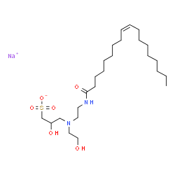 ChemSpider 2D Image | SODIUM OLEOAMPHOHYDROXYPROPYLSULFONATE | C25H49N2NaO6S