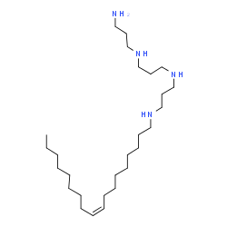 ChemSpider 2D Image | (Z)-N-(3-Aminopropyl)-N'-(3-(9-octadecenylamino)propyl)propane-1,3-diamine | C27H58N4