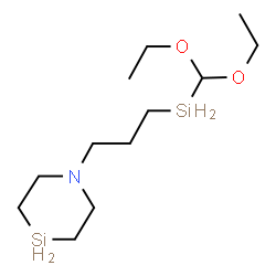 ChemSpider 2D Image | 1-{3-[(Diethoxymethyl)silyl]propyl}-1,4-azasilinane | C12H29NO2Si2
