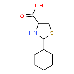 ChemSpider 2D Image | 2-cyclohexyl-1,3-thiazolane-4-carboxylic acid | C10H17NO2S