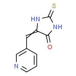 ChemSpider 2D Image | 5-(3-Pyridinylmethylene)-2-thioxo-4-imidazolidinone | C9H7N3OS