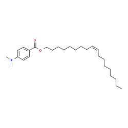 ChemSpider 2D Image | (9Z)-9-Octadecen-1-yl 4-(dimethylamino)benzoate | C27H45NO2