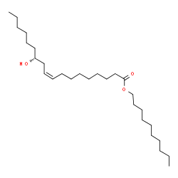 ChemSpider 2D Image | Decyl (9Z,12R)-12-hydroxy-9-octadecenoate | C28H54O3