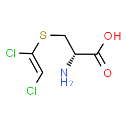 ChemSpider 2D Image | D-3-((1,2-Dichlorovinyl)thio)alanine | C5H7Cl2NO2S