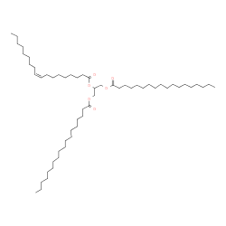 ChemSpider 2D Image | 1,3-distearoyl-2-oleoylglycerol | C57H108O6