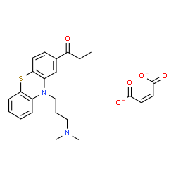 ChemSpider 2D Image | 1-(10-(3-(Dimethylamino)propyl)-10H-phenothiazin-2-yl)-1-propanone (Z)-2-butenedioate (1:1) | C24H26N2O5S