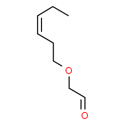 ChemSpider 2D Image | [(3Z)-3-Hexen-1-yloxy]acetaldehyde | C8H14O2