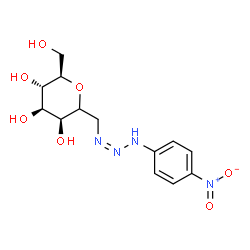 ChemSpider 2D Image | (2xi)-2,6-Anhydro-1-deoxy-1-[3-(4-nitrophenyl)triaz-1-en-1-yl]-D-manno-heptitol | C13H18N4O7
