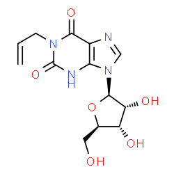 ChemSpider 2D Image | 1-Allylxanthosine | C13H16N4O6