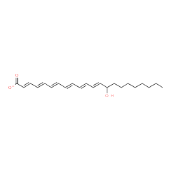 ChemSpider 2D Image | 14-Hydroxydocosahexaenoate | C22H31O3