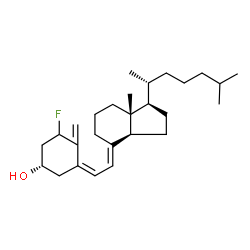 ChemSpider 2D Image | (3S,5Z,7E)-1-Fluoro-9,10-secocholesta-5,7,10-trien-3-ol | C27H43FO