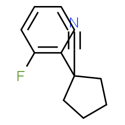 ChemSpider 2D Image | 1-(2-Fluorophenyl)cyclopentanecarbonitrile | C12H12FN