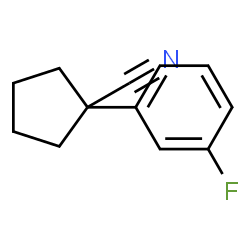 ChemSpider 2D Image | 1-(3-Fluorophenyl)cyclopentanecarbonitrile | C12H12FN