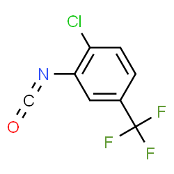 ChemSpider 2D Image | 2-Chloro-5-(trifluoromethyl)phenyl isocyanate | C8H3ClF3NO
