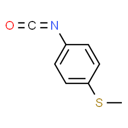 ChemSpider 2D Image | 4-METHYLTHIOPHENYL ISOCYANATE | C8H7NOS