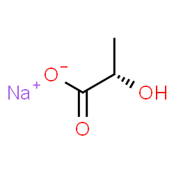ChemSpider 2D Image | L-(+)-Lactic acid sodium salt | C3H5NaO3