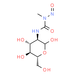 ChemSpider 2D Image | 2-Deoxy-2-(3-methyl-3-nitrosoureido)-D-glucopyranose | C8H15N3O7