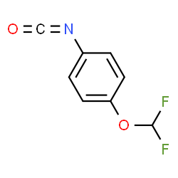 ChemSpider 2D Image | 4-(Difluoromethoxy)phenyl isocyanate | C8H5F2NO2