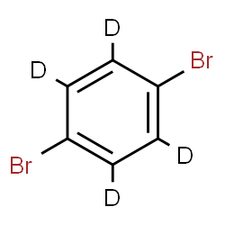 ChemSpider 2D Image | 1,4-Dibromobenzene-d4 | C6D4Br2