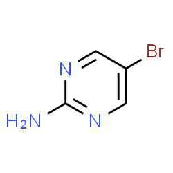 ChemSpider 2D Image | 5-Brompyrimidin-2-amin | C4H4BrN3