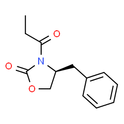 ChemSpider 2D Image | N-Propionyl-(4S)-Benzyl-2-Oxazolidinone | C13H15NO3