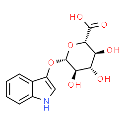 ChemSpider 2D Image | 3-Indolyl-Î²-D-glucuronide | C14H15NO7