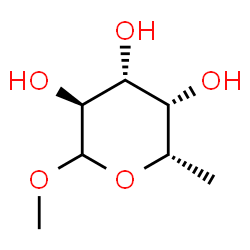 ChemSpider 2D Image | Methyl L-fucopyranoside | C7H14O5