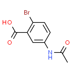ChemSpider 2D Image | 5-Acetamido-2-bromobenzoic acid | C9H8BrNO3