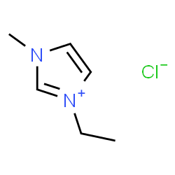 ChemSpider 2D Image | 1-Ethyl-3-methylimidazolium chloride | C6H11ClN2