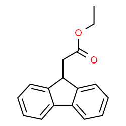 ChemSpider 2D Image | Ethyl 9H-fluoren-9-ylacetate | C17H16O2