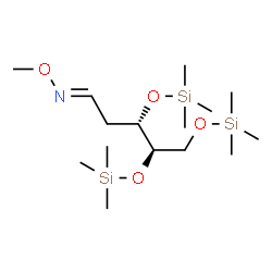 ChemSpider 2D Image | d-Erythro-pentose, 2-deoxy-3,4,5-tris-O-(trimethylsilyl)-, O-methyloxime | C15H37NO4Si3