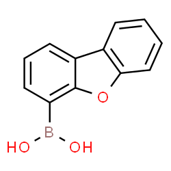 ChemSpider 2D Image | 4-Dibenzofuranboronic acid | C12H9BO3