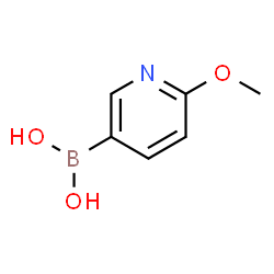 ChemSpider 2D Image | 2-Methoxy-5-pyridineboronic acid | C6H8BNO3