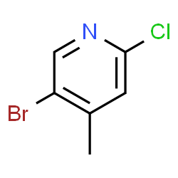 ChemSpider 2D Image | 5-Bromo-2-chloro-4-picoline | C6H5BrClN