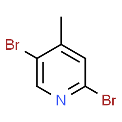 ChemSpider 2D Image | 2,5-Dibromo-4-methylpyridine | C6H5Br2N