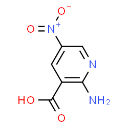 ChemSpider 2D Image | 2-Amino-5-nitronicotinic acid | C6H5N3O4