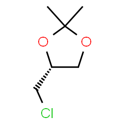 ChemSpider 2D Image | (4R)-4-(chloromethyl)-2,2-dimethyl-1,3-dioxolane | C6H11ClO2
