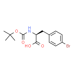 ChemSpider 2D Image | Boc-Phe(4-Br)-OH | C14H18BrNO4