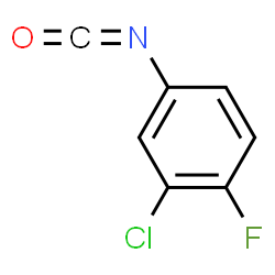 ChemSpider 2D Image | 3-Chloro-4-fluorophenyl isocyanate | C7H3ClFNO