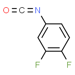 ChemSpider 2D Image | 3,4-Difluorophenyl isocyanate | C7H3F2NO